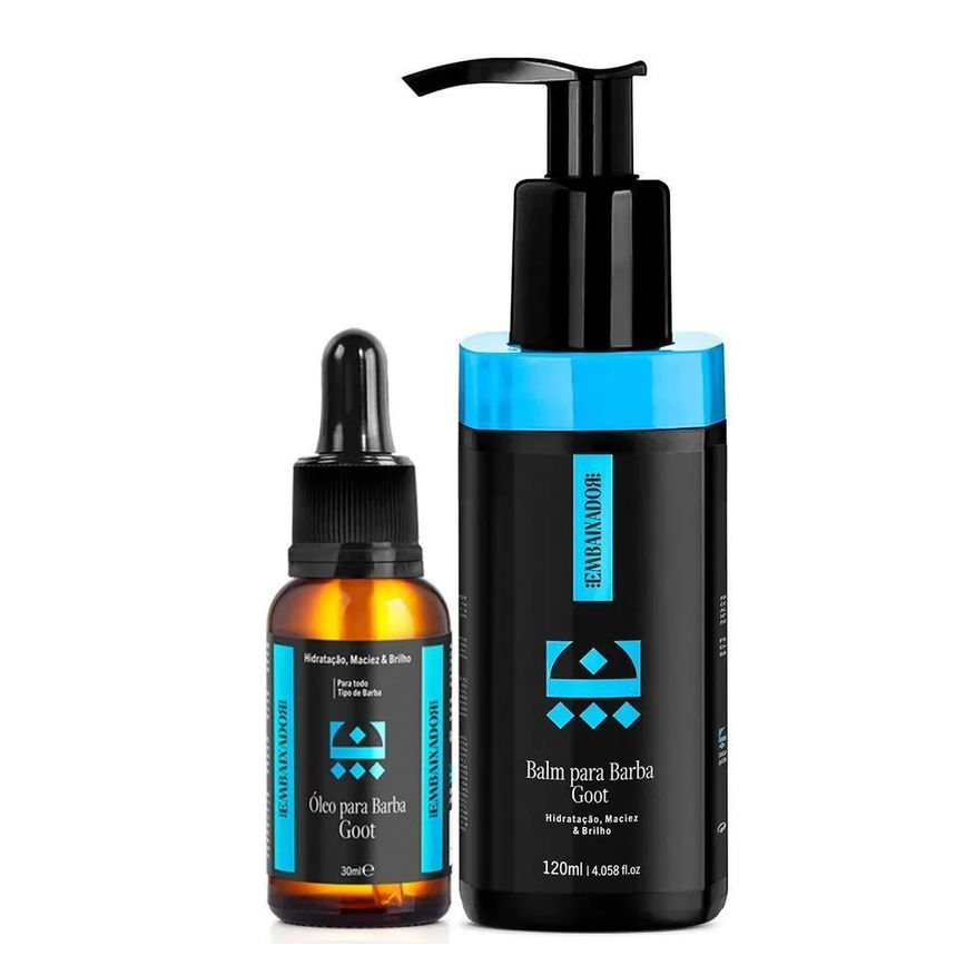 01 Kit Óleo para Barba Goot + Balm Goot Embaixador 120ml