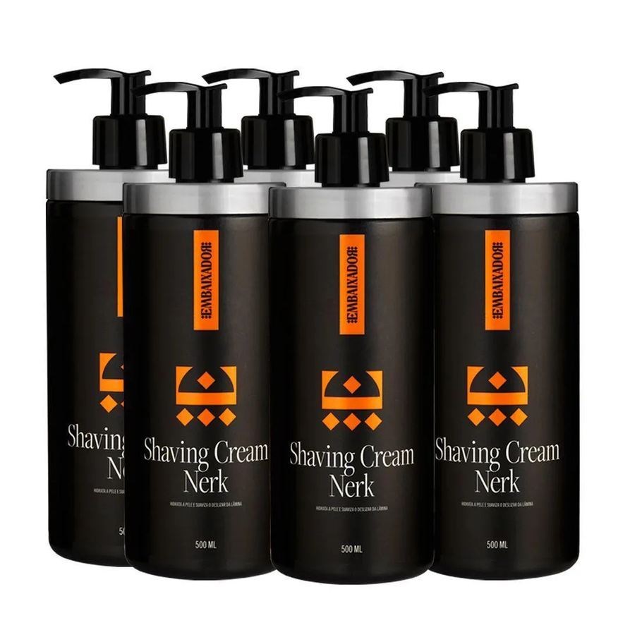 06 Kit Shaving Cream Nerk Embaixador 500ml