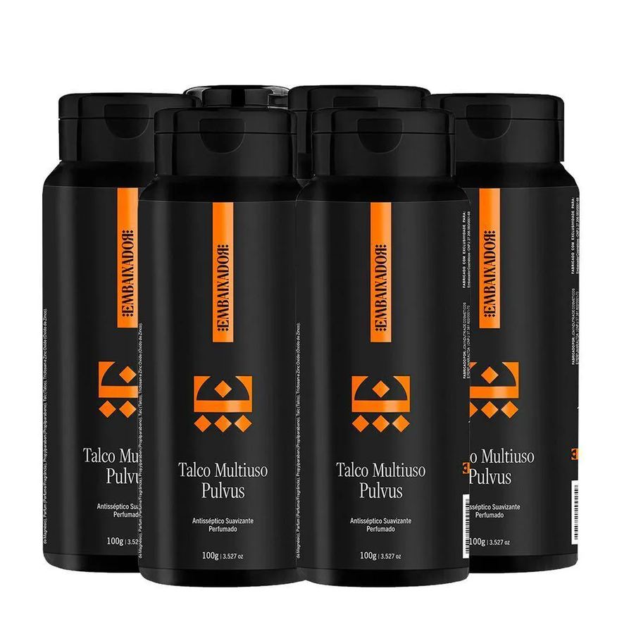 Embaixador Kit 03 Talco Multiuso Pulvus 200g