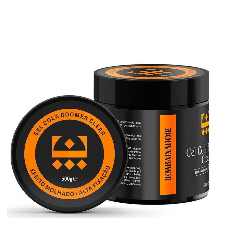 06 Kit Gel Cola Boomer Clear Embaixador 500g