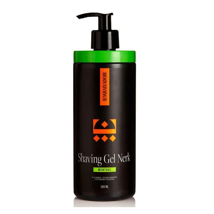 Gel Shaving de Barbear Nerk Menthol Embaixador 500ml