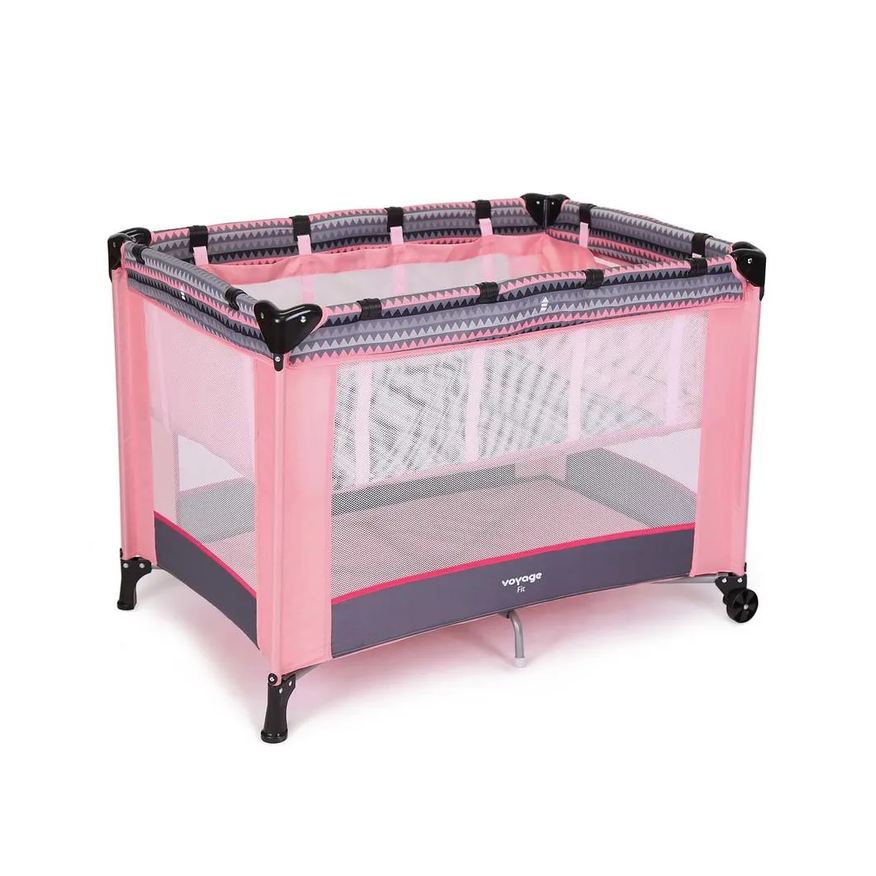 Voyage Berço Portátil Fit Rosa Geo