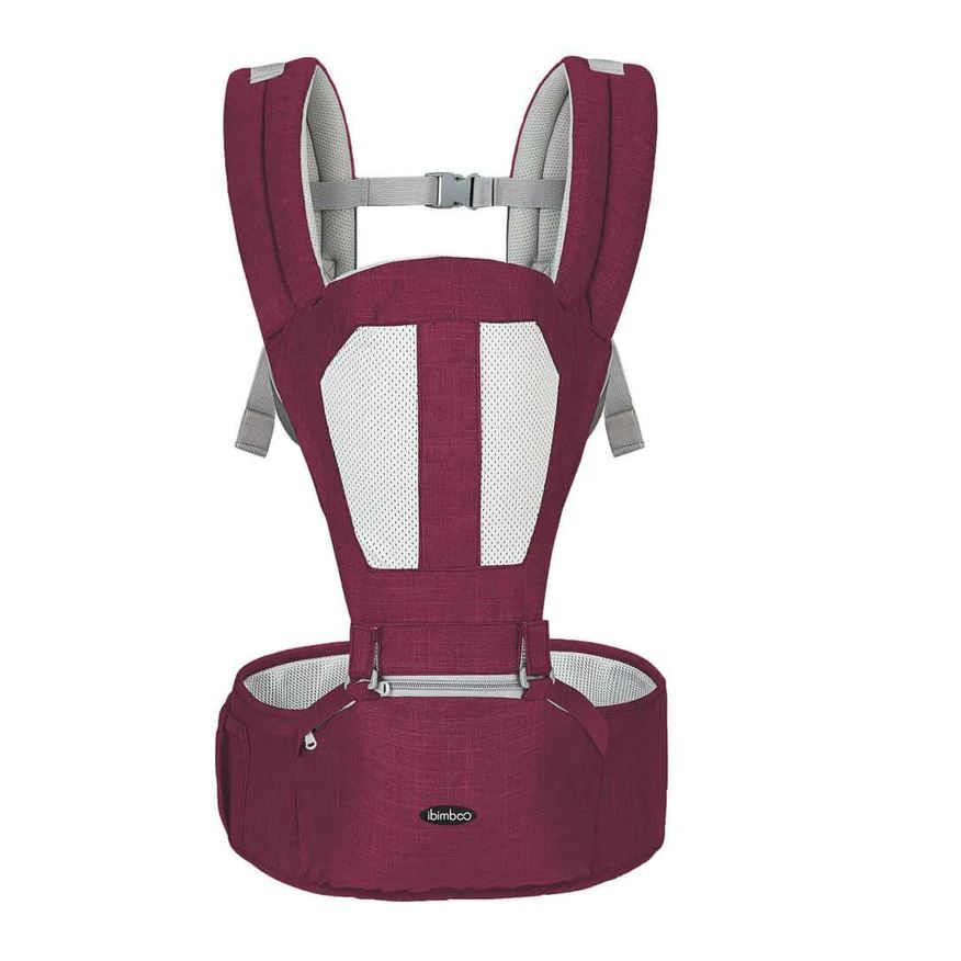 Ibimboo Canguru 5 em 1 Ergonômico Marsala (antigo Rosa Escuro) 15kg