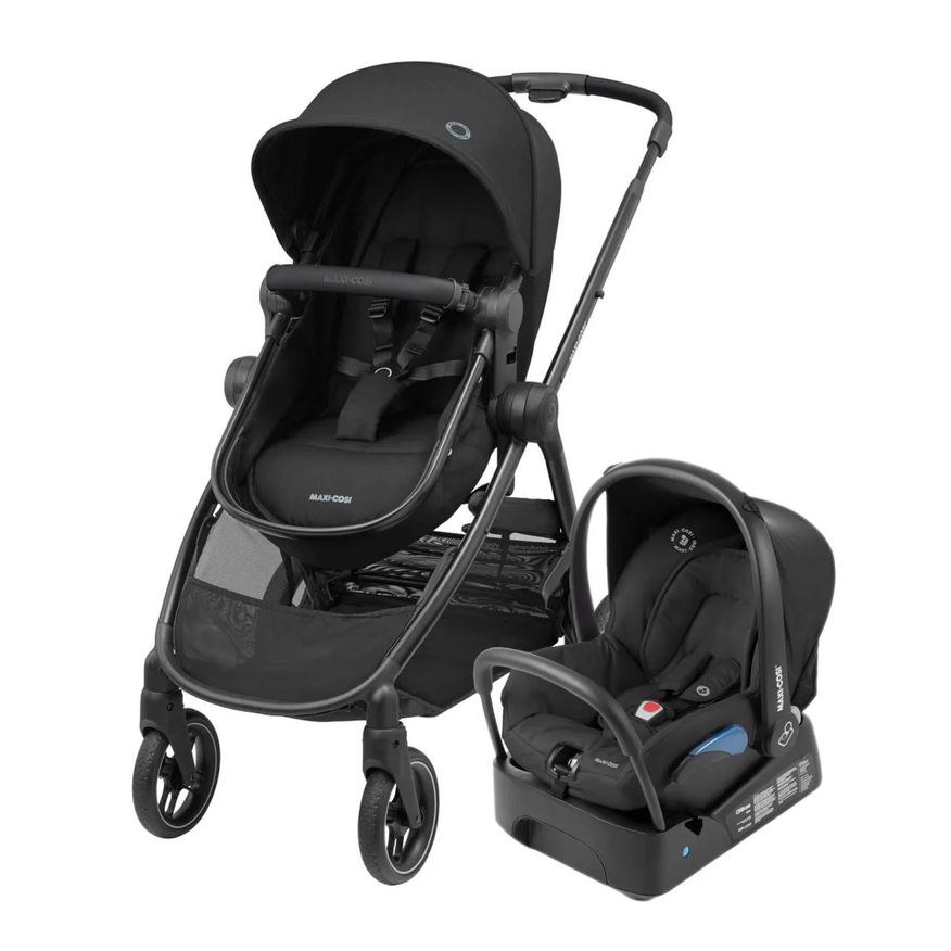 Maxi-cosi Carrinho de Bebê com Bebê Conforto Travel System Anna³ Trio Essential Black