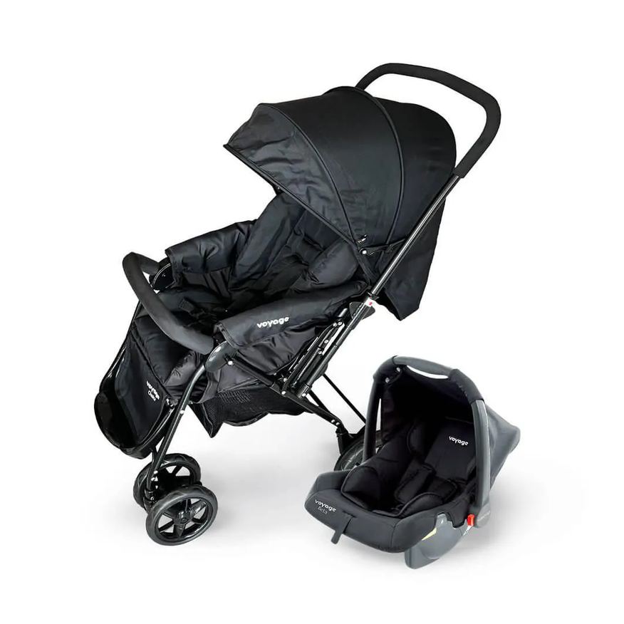 Voyage Carrinho com Bebê Conforto Travel System Choice Preto