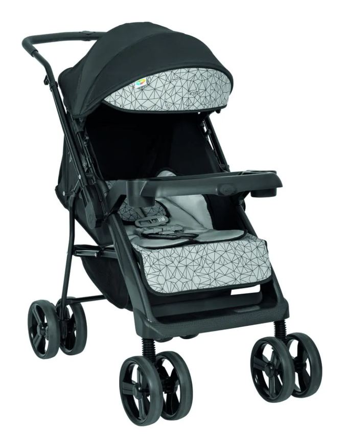 Tutti Baby Carrinho de Bebê Joy Ii Preto e Cinza