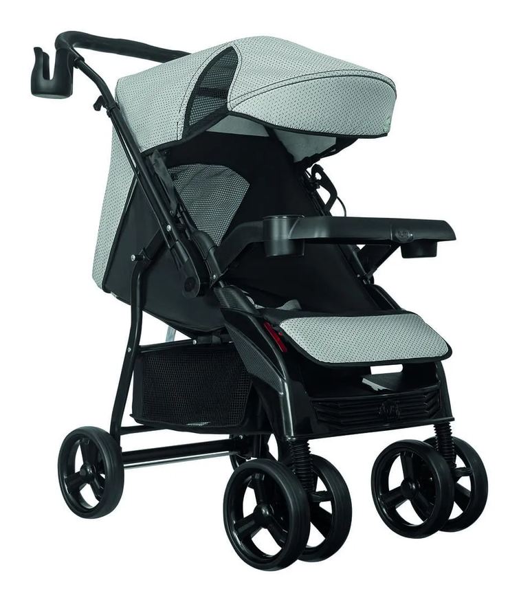 Tutti Baby Carrinho de Bebê Nivo Preto e Cinza