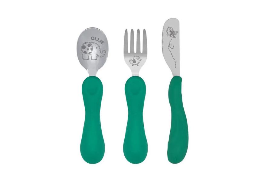 Marcus & Marcus Jogo Anatômico Colher Garfo e Faca com Inox Elefante Ollie 3pcs