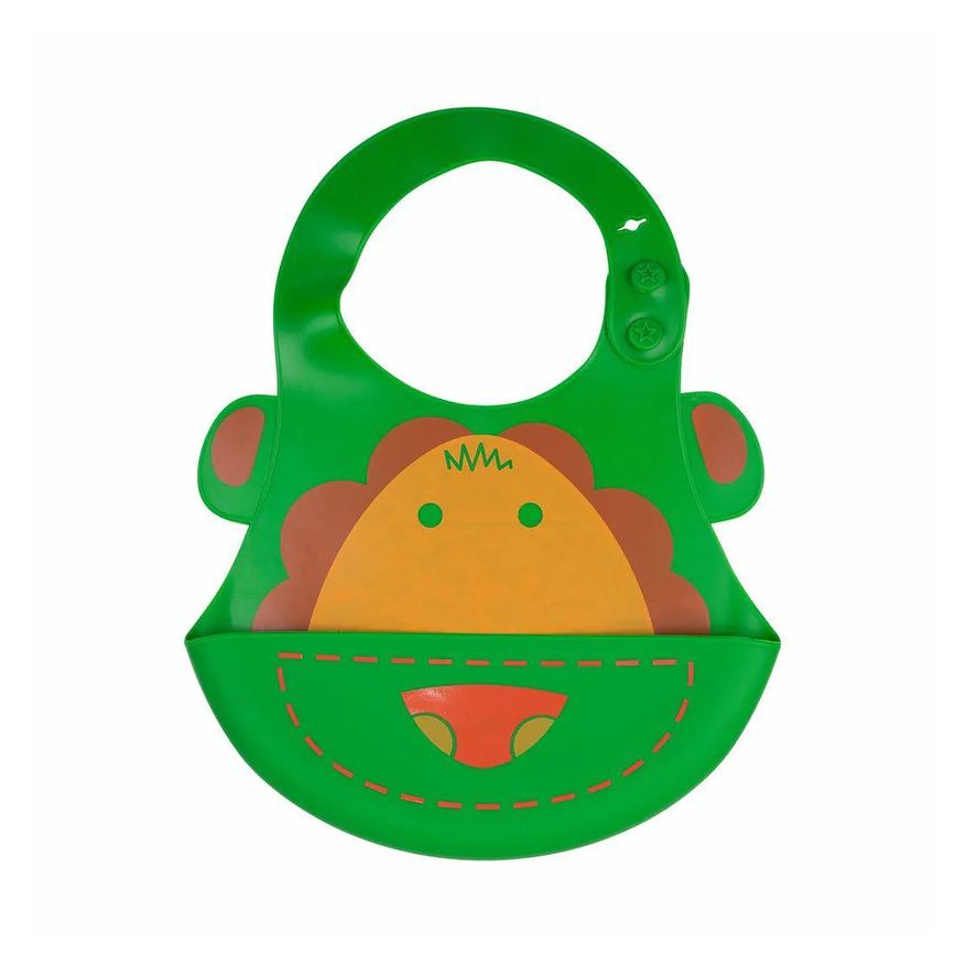 Kababy Babador Silicone Leao Verde