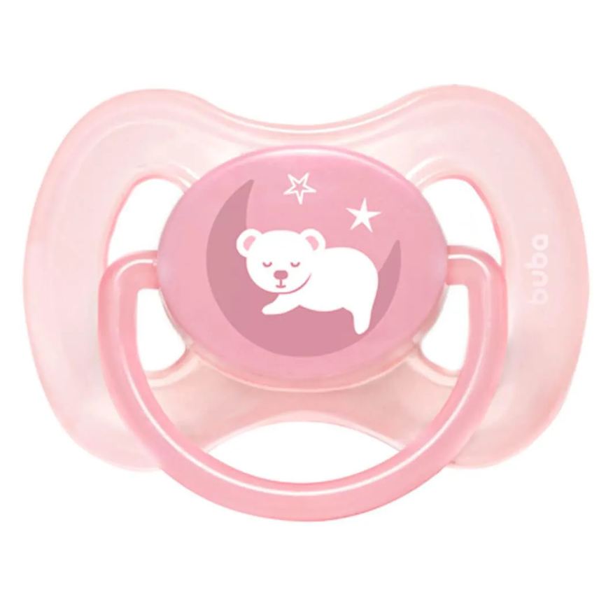 Buba Chupeta Comfort Tamanho 2 Ursinho Rosa