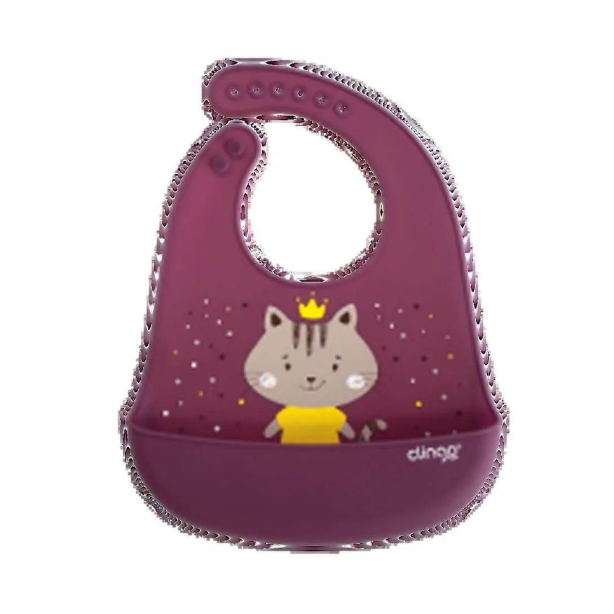 Clingo Babador Silicone com Bolso Coletor Milky