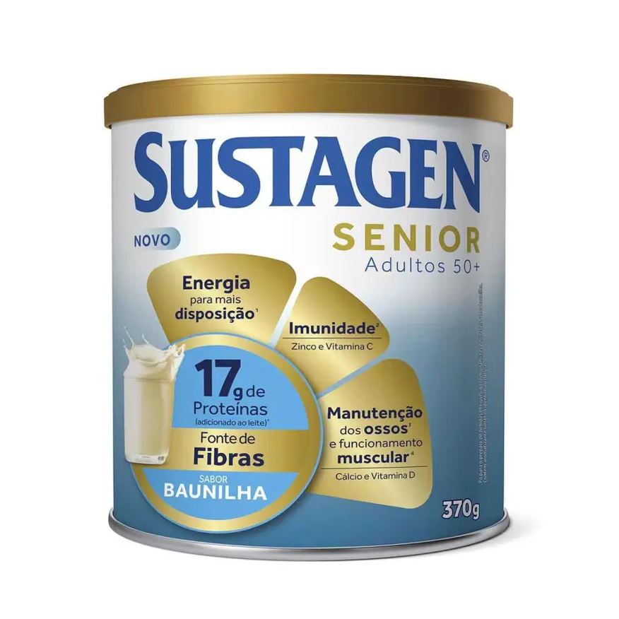 Sustagen Complemento Alimentar Senior Adultos 50+ Baunilha 370g