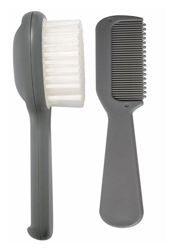 Kababy Kit Escova e Pente Cinza