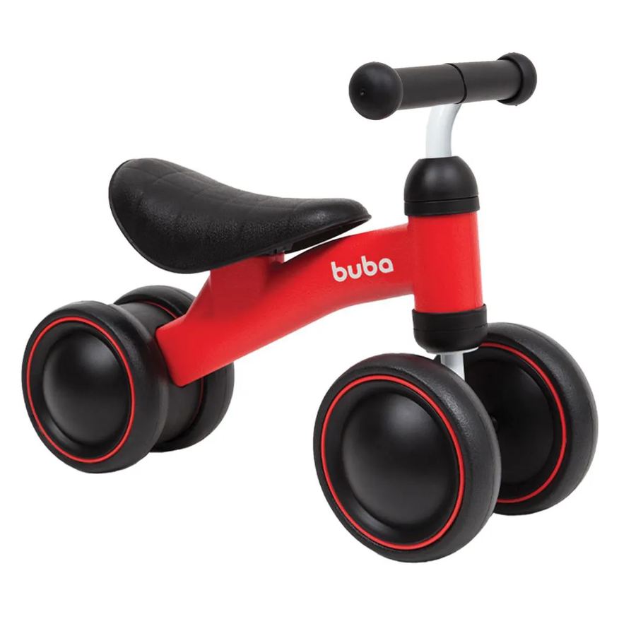 Buba Bicicleta de Equilíbrio 4 Rodas Vermelha