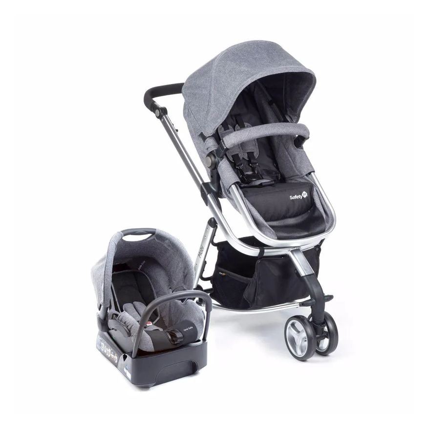 Safety 1st Travel System Mobi Grey Denim Silver