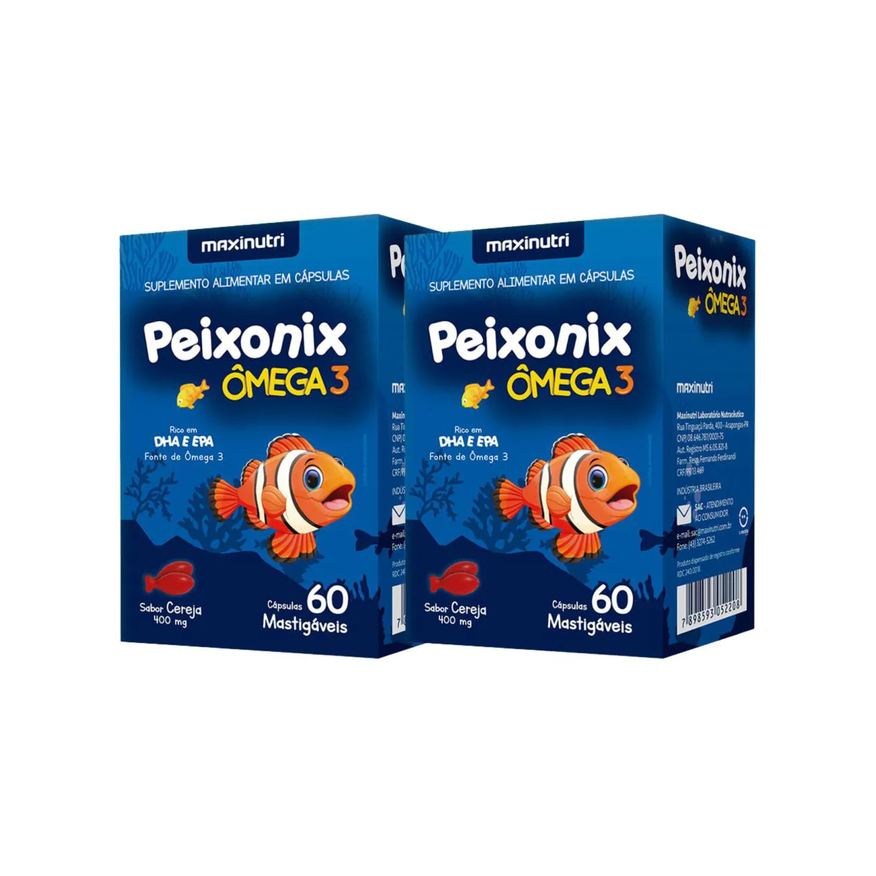Maxinutri Kit C2 Peixonix Suplemento cápsula Mastigáveis
