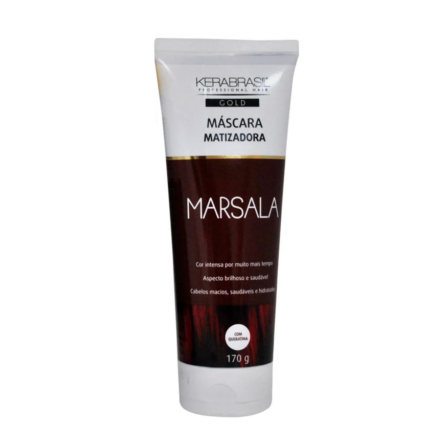 Kerabrasil Máscara Matizadora Marsala Capilar 170g
