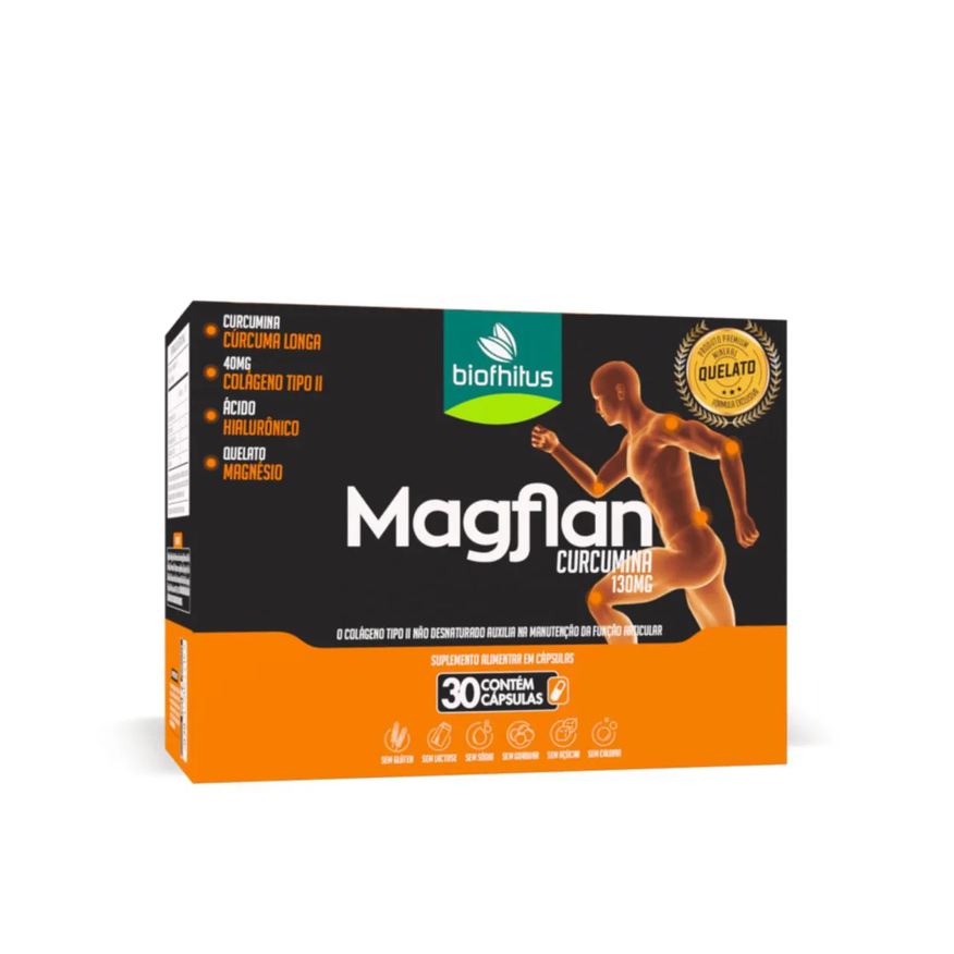 Biofhitus Magflan Curcumina 130mg Suplemento Alimentar