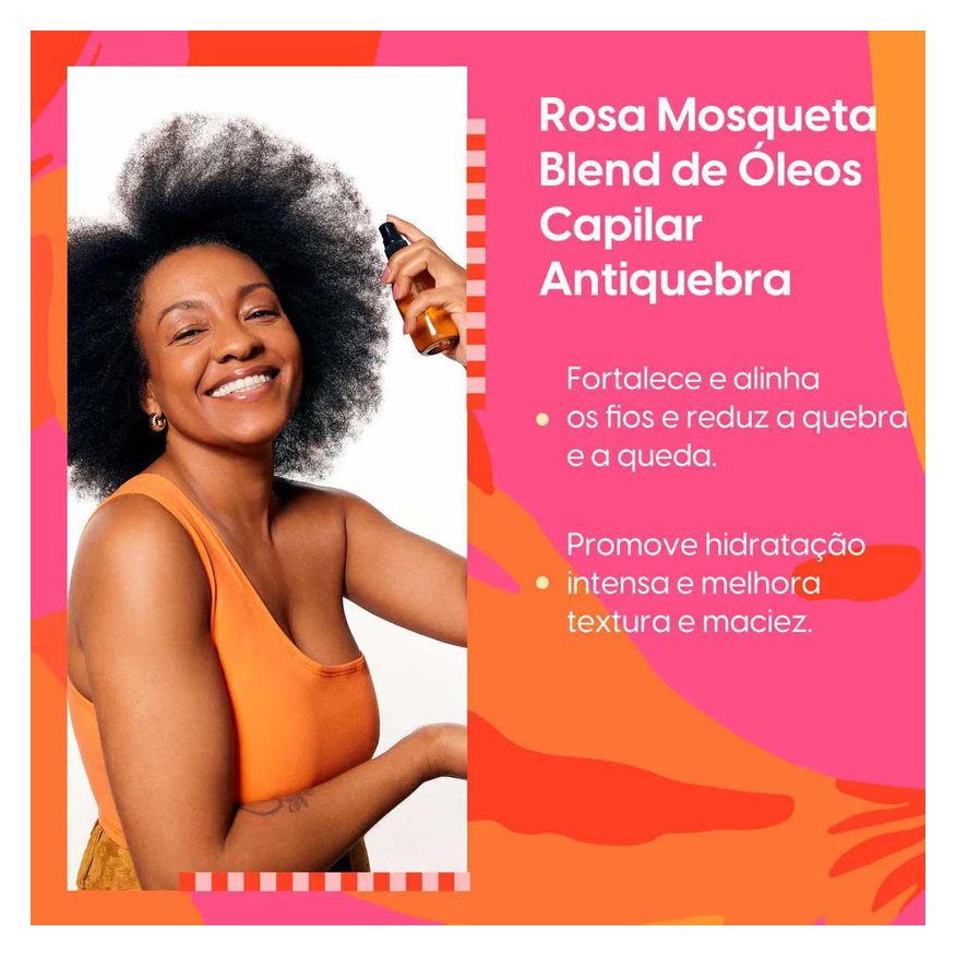 Capilar Blend Rosa Mosqueta Negra Rosa 100ml