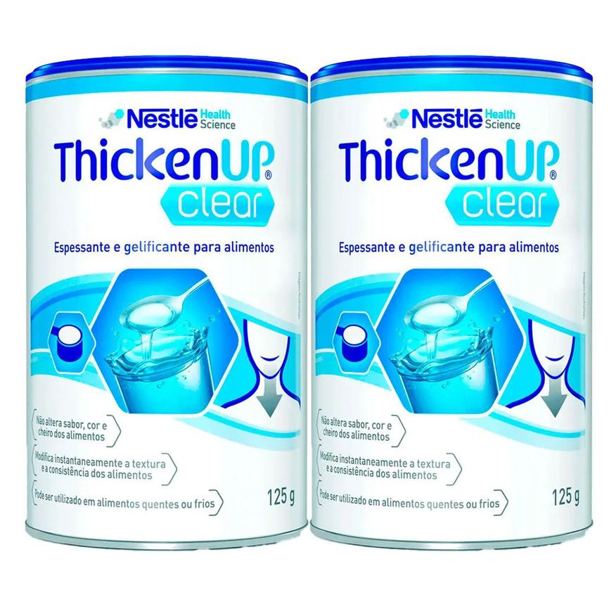 Nestlé Kit 2x Resource Thicken Up Clear - 125g Cada - Espessante para Alimentos