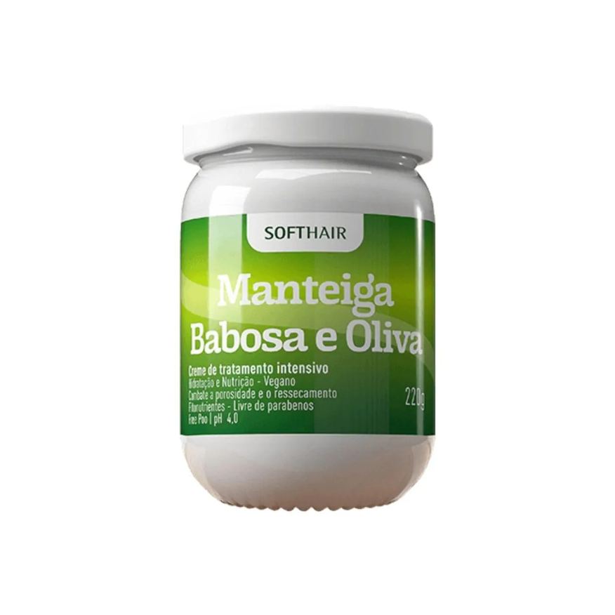 Soft Hair Creme de Cabelo com Azeite de Oliva Babosa Manteiga Capilar