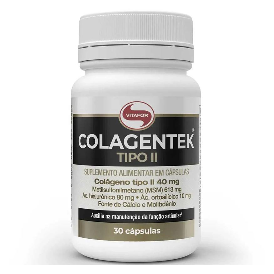 Vitafor Colágeno Tipo 2 Colagentek Tipo Ii 790mg 30 cápsulas