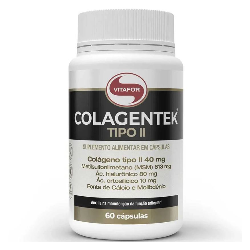 Vitafor Colágeno Tipo 2 Colagentek Tipo Ii 790mg 60 cápsulas