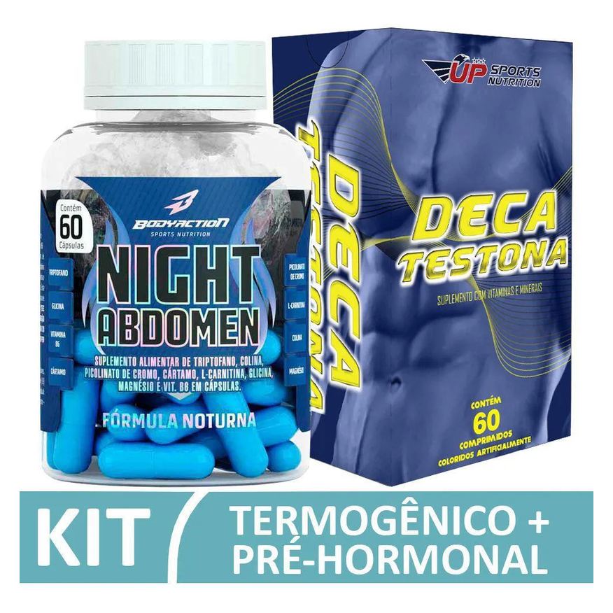 Up Sports Nutrition Kit Night Abdomen 60 cápsula + Deca Testona 60 comprimidos