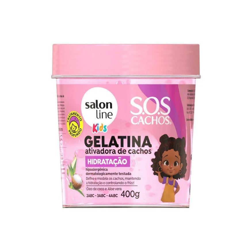 Salon Line Gelatina Sos Hidratação Kids 400g