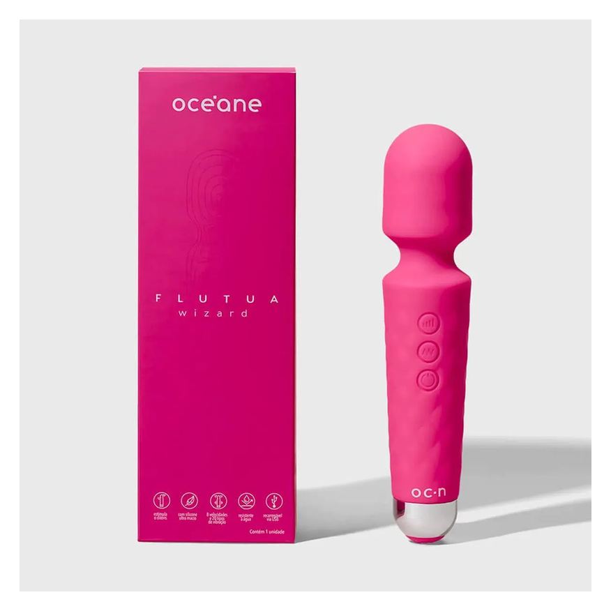 Océane Flutua Wizard - Massageador Rosa