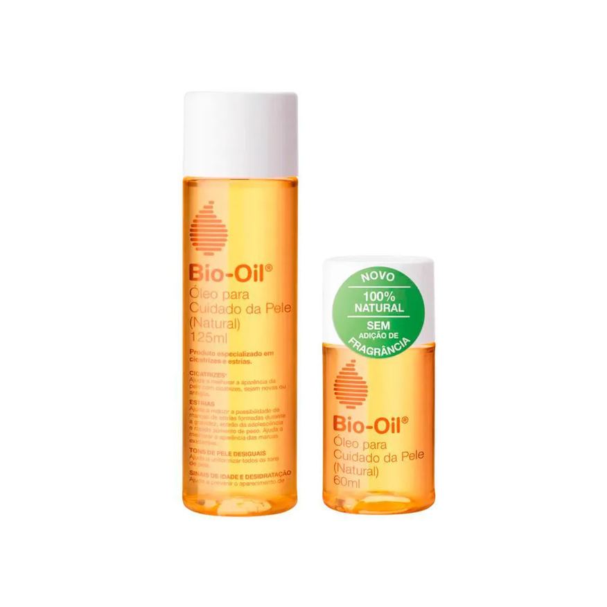 Bio-oil Kit Cicatrizante - Óleo Corporal Natural 60ml E Óleo Corporal Natural 125ml