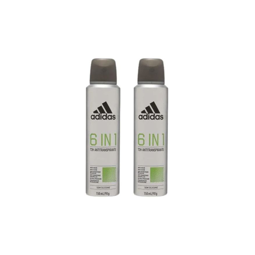 Adidas Desodorante Aero 150ml 6 em 1 Masc - Kit C / 2un