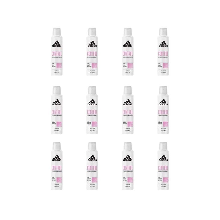 Adidas Desodorante Aero 150ml Fem Control - Kit C/12un