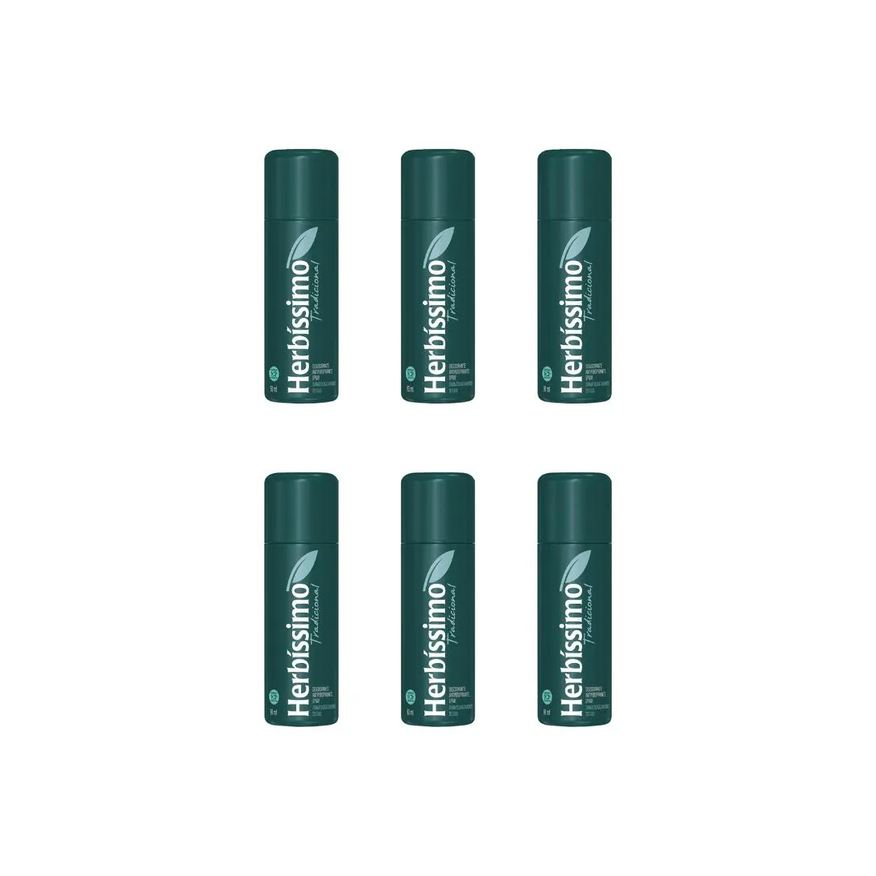 Herbíssimo Desodorante Spray Herbissimo Tradicional 90ml - Kit C / 6un