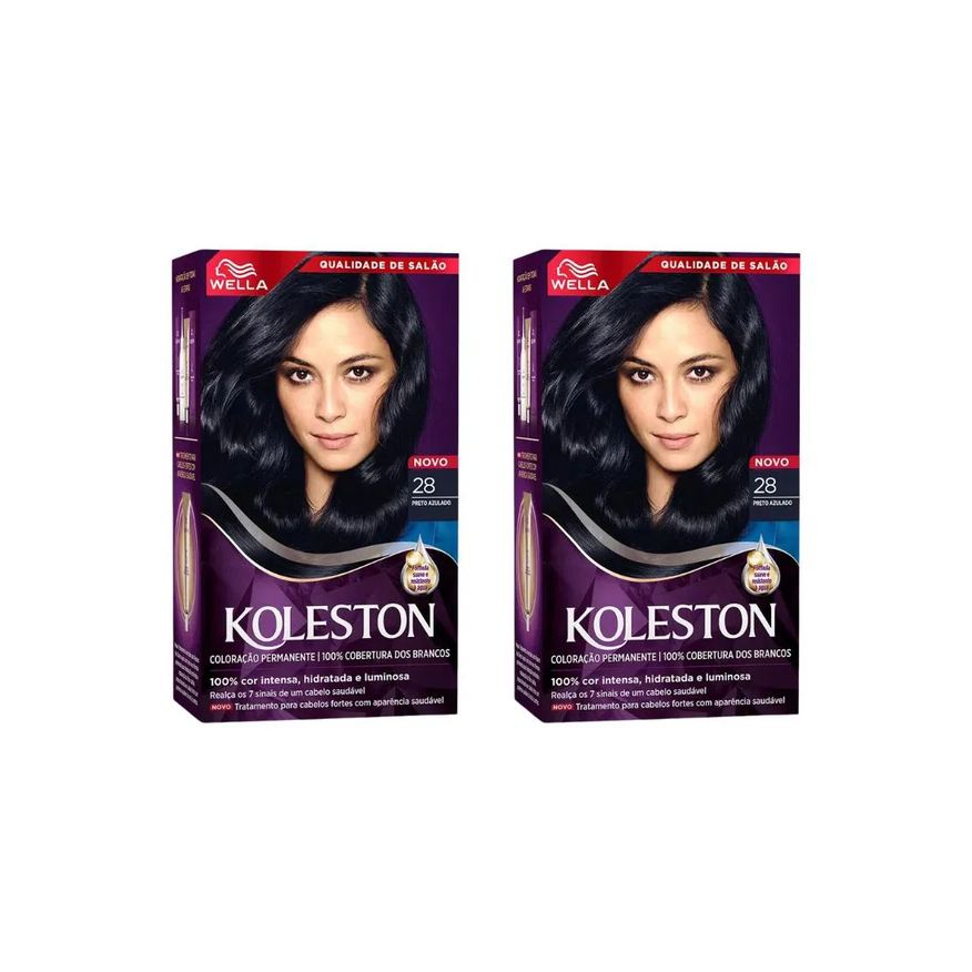 Koleston Coloraçao 28 Preto Azulado - Kit C / 2un