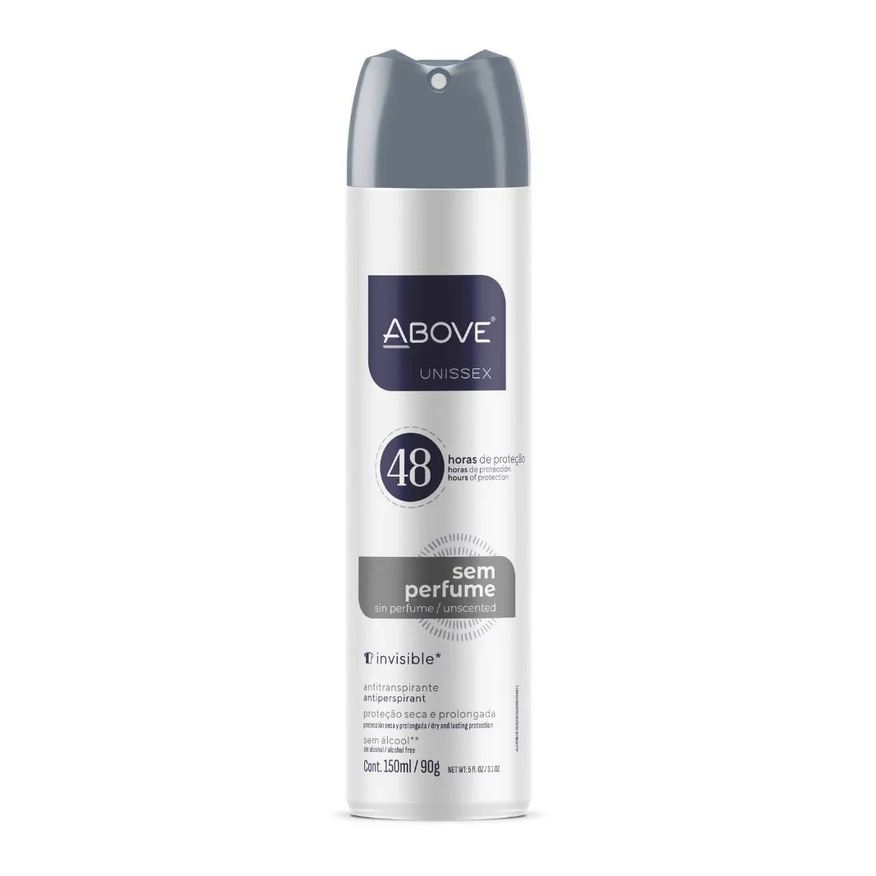 Above Desodorante 150ml Unissex Aerosol Sem Perfume