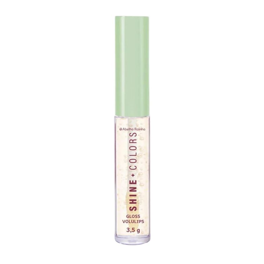 Abelha Rainha Batom Gloss Volulips Folhas Douradas Shine Colors 3,5g