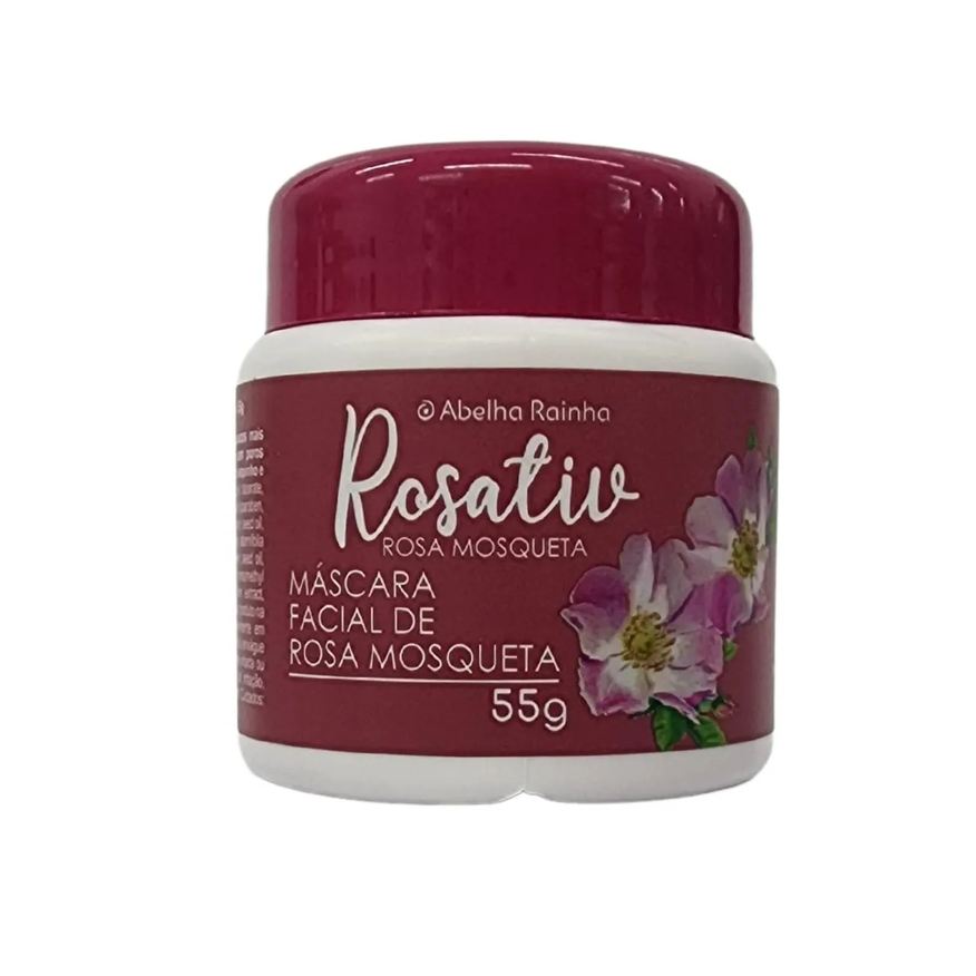 Abelha Rainha Máscara Facial 3 em 1 Rosa Mosqueta Rosativ 55g