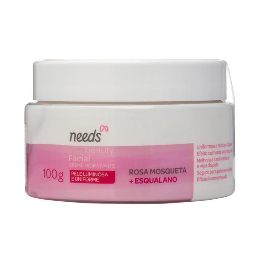Needs Creme Hidratante Facial Beauty Rosa Mosqueta 100g