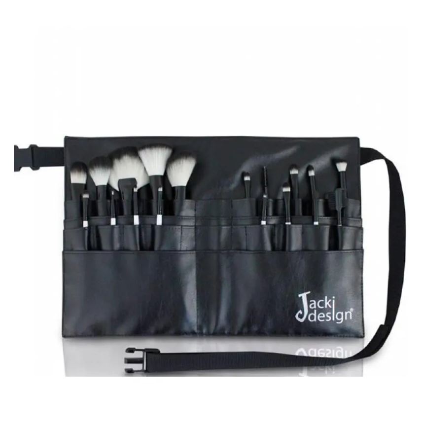 Jacki Design Kit com 18 Pincéis Profissionais E Cinto Fyd33016 Preto