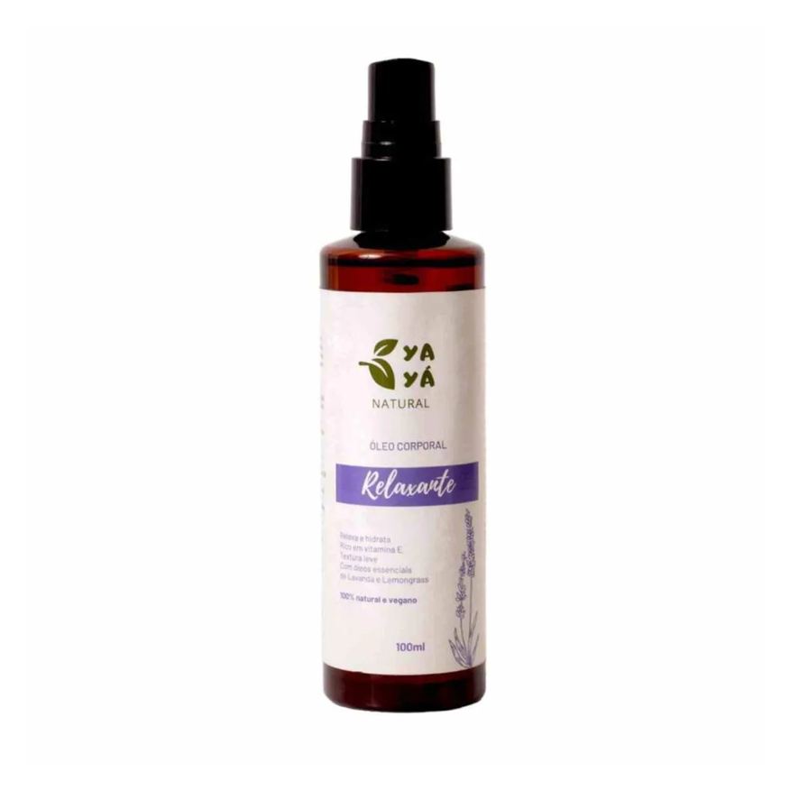 Yayá Natural Óleo Corporal Hidratante - 100% Natural e Vegano (lavanda e Capim-limão) - 100ml