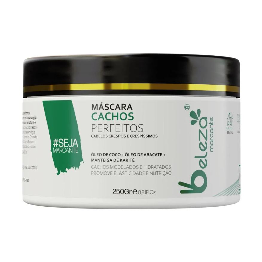 Beleza Marcante Mascara Cachos Perfeitos Crespos e Crespissimos 250g
