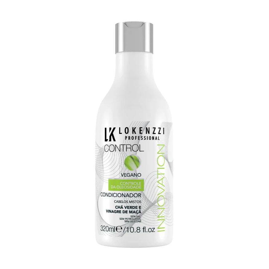 Lokenzzi Condicionador Vegano Chá Verde Vinagre Maça 320ml
