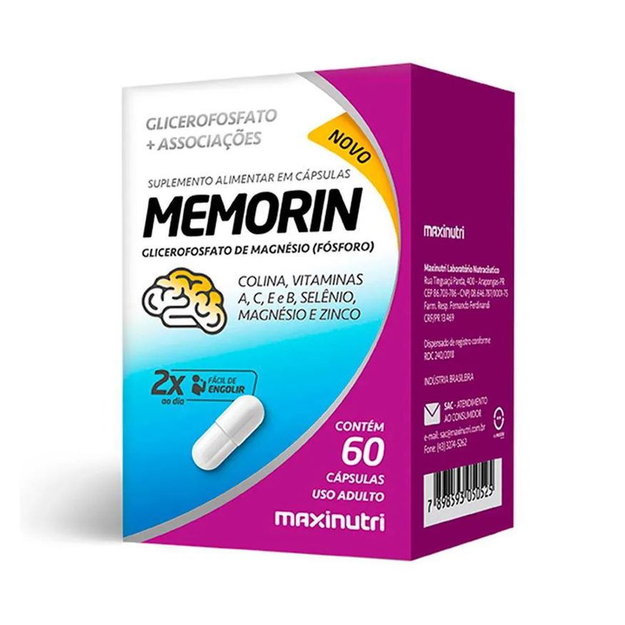 Maxinutri Memorin Fosforo + Vitaminas 60 Capsulas