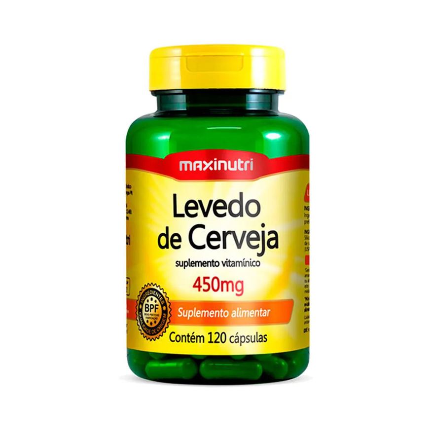 Maxinutri Levedo de Cerveja 450mg 120 Capsulas