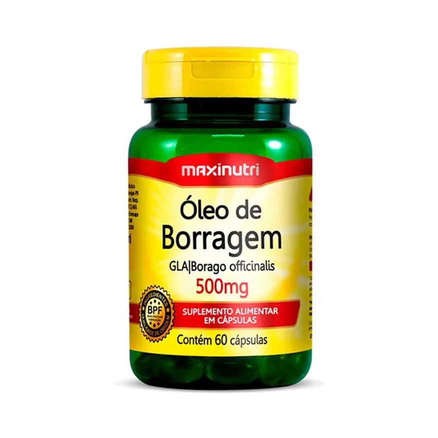 Maxinutri Óleo de Borragem 500mg 60 Cápsulas