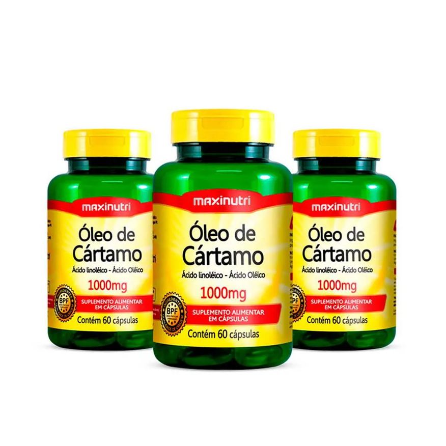 Maxinutri Kit 3 Óleo de Cartamo 1000mg 60 Capsulas
