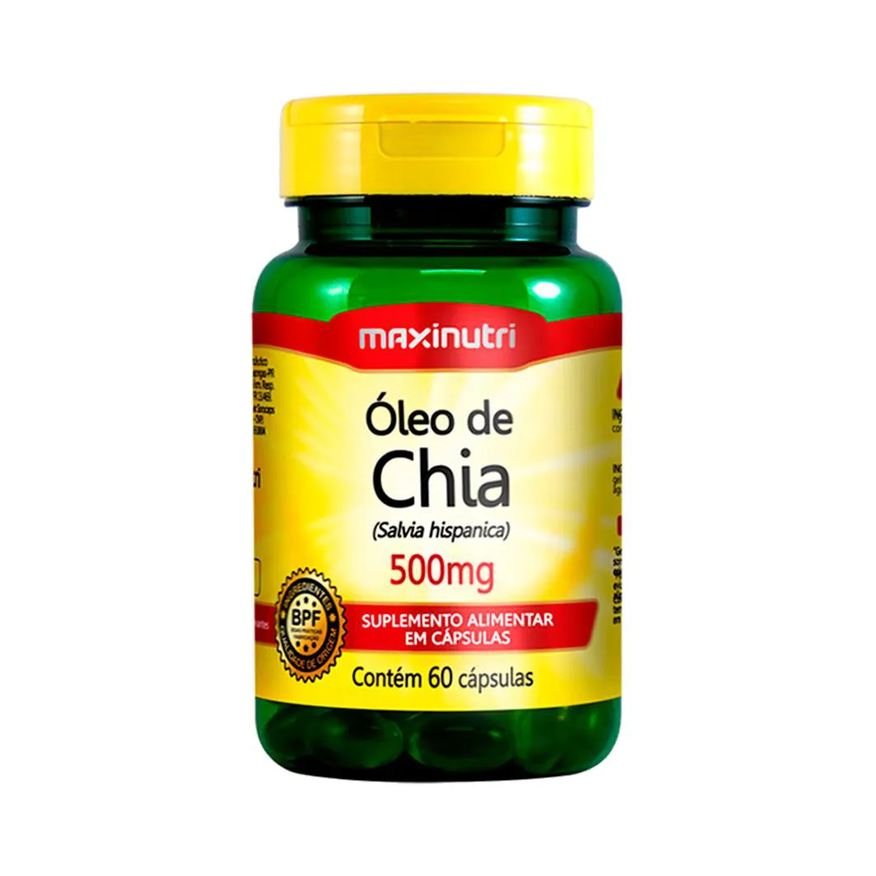 Maxinutri Oleo de Chia 500mg 60 Capsulas
