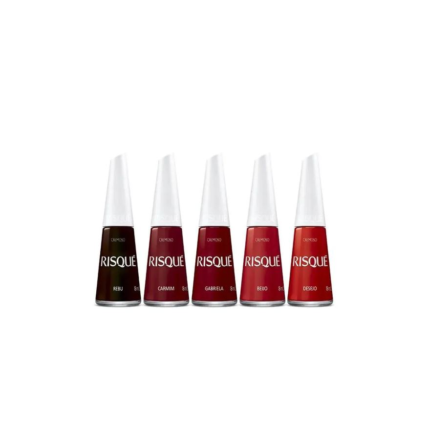 Risqué Kit Esmaltes Vermelhos (5 Unidades)