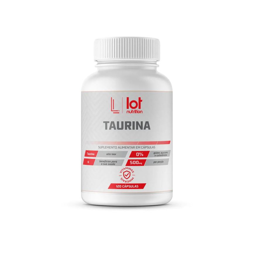 Lot Nutrition Taurina 500mg 120 cápsulas